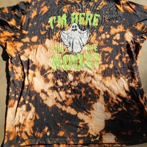 Hand acid washed Halloween tee